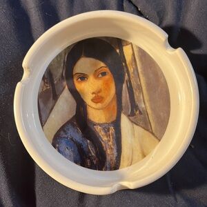 Victor Manuel Garcia Cuban Artist designed Ceramic Ashtray  Vintage-1990’s